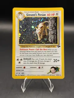 Giovanni's Persian 8/132 Gym Challenge Holo Pokemon TCG (LP) - Image 1