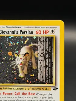Giovanni's Persian 8/132 Gym Challenge Holo Pokemon TCG (LP) - Image 3