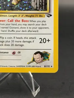 Giovanni's Persian 8/132 Gym Challenge Holo Pokemon TCG (LP) - Image 4