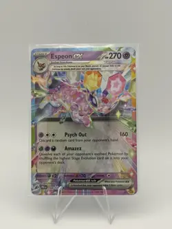 Pokemon TCG Espeon ex 034/131 Sv: Prismatic Evolutions Double Rare Holo 270 HP - Image 1