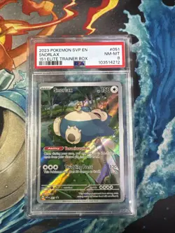 2023 POKEMON SVP EN-SV BLACK STAR PROMO 151 ELITE TRAINER BOX #051 SNORLAX PSA 8 - Image 1