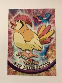 Pidgeotto #17 Black Logo 1999 Pokemon Topps TV Animation Series NM Vintage - Image 1