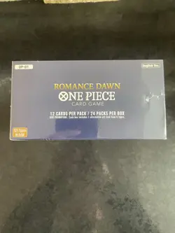 One Piece OP-01 Romance Dawn Booster Box BLUE BOTTOM English Wave One NEW SEALED - Image 3