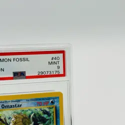 1999 Pokemon Card Fossil Set 1st Edition Omastar #40 PSA 9 40/62 Uncommon Eng - Image 3