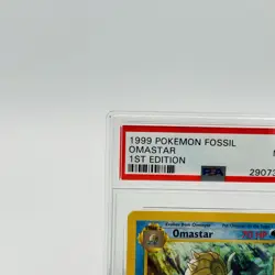 1999 Pokemon Card Fossil Set 1st Edition Omastar #40 PSA 9 40/62 Uncommon Eng - Image 5