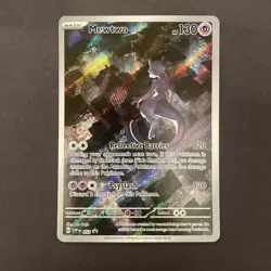 Mewtwo 052 Sv: Scarlet & Violet UPC Black Star Promo Card Holo - Image 1
