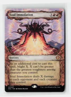 Soul Immolation Lorwyn Eclipsed Showcase Magic The Gathering MTG Card - Image 1