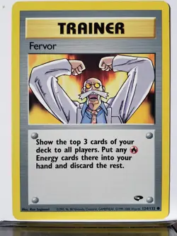 Fervor 124/132 LP - Gym Challenge Pokemon Card - $2 Flat Shipping - Image 1