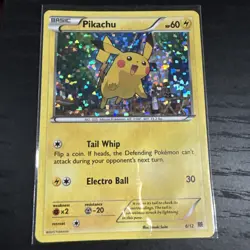 Pokemon Pikachu Holo 60 HP 30 Attack Promo Card 006/012 McDonald's 2015 TCG - Image 1