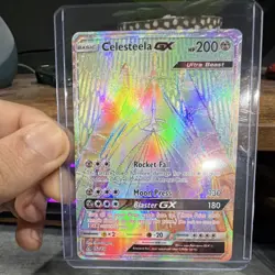 Pokemon Celesteela GX 162/156 SM-Ultra Prism Secret Rare Holo Ultra Beast Card - Image 1