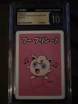 CGC PRISTINE 10 Jigglypuff Pokemon Playing Cards JPN Old Maid - Image 1