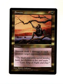 MTG Simoon SP/NM- Visions Magic the Gathering ~ Free Shipping ~ - Image 1