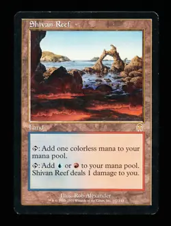 * * 1x Shivan Reef x1 * * Apocalypse MTG LP Lightly Played - Image 1