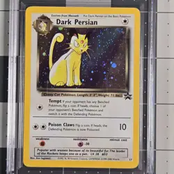 Dark Persian No HP Error Misprint Pokemon Promo Card 17 CGC 7.5 Near Mint - Image 4