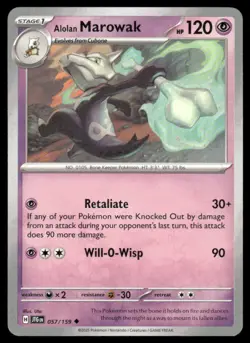 Pokemon Alolan Marowak SV09: Journey Together #057/159 - Image 1