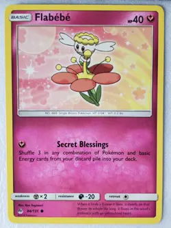 Flabebe 84/131 VLP / NM Forbidden Light Pokemon Card - $2 Combined Shipping - Image 1