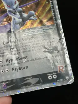 Rocket's Mewtwo ex 99/109 Pokemon Ex Team Rocket Returns Ultra Rare 2004 READ - Image 4