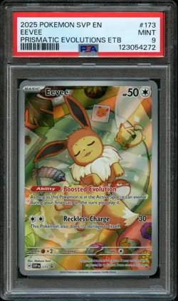 POKEMON | EEVEE PROMO #173 | PSA 9 MINT | PRISMATIC EVOLUTIONS ETB | 2025 - Image 1