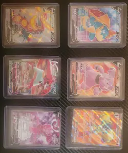 Pokemon 6 Card Lot VMAX, V, EX - Image 1