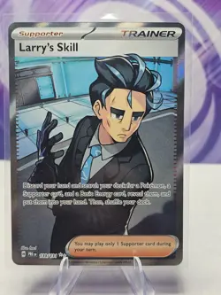 Larry's Skill 139/131 Full Art Ultra Rare Pokemon 2025 Prismatic Evolutions NM - Image 1