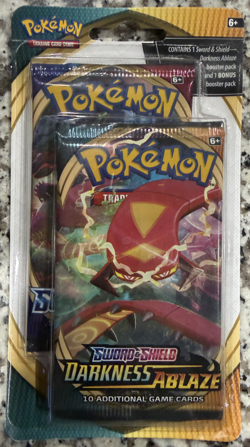 Pokemon Sword & Shield Darkness Ablaze Checklane Dual Pack Blister - Image 1