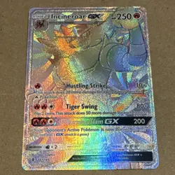 Pokemon Incineroar GX 147/145 SM-Guardians Rising Secret Rare Full Art Holo - Image 1