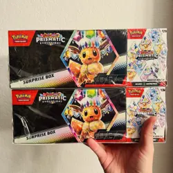 Pokemon Prismatic Evolutions Surprise Box + Booster Bundle Sams Club Sealed (2) - Image 1