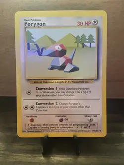 Pokemon TCG Porygon 39/102 Base Set Uncommon Basic Regular 1999 - Image 2