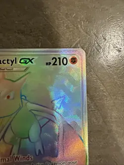 Pokemon TCG Aerodactyl GX 244/236 Unified Minds Rainbow Secret Rare - Image 3