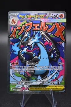 Pokemon TCG Mega Charizard X ex 023 Me: Mega Evolution Promo Holo NM Ungraded - Image 1
