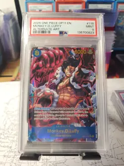 Monkey D. Luffy (Alt Art) OP11-118 SEC A Fist of Divine Speed ONE PIECE English - Image 1