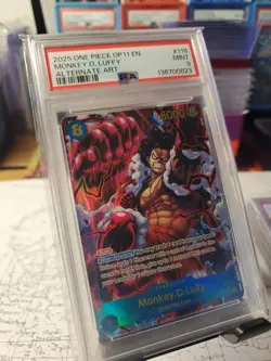 Monkey D. Luffy (Alt Art) OP11-118 SEC A Fist of Divine Speed ONE PIECE English - Image 3