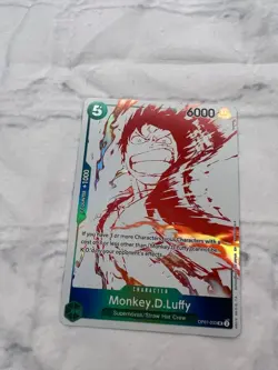 One Piece CCG Monkey.D.Luffy OP07-033 Full Art Holo Character Card 6000 Power - Image 1