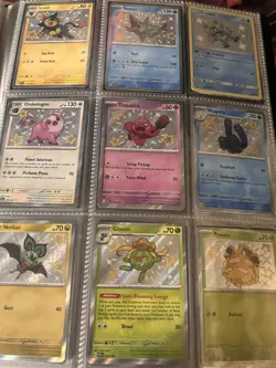 Pokemon TCG shiny pokemon cards master balls and trainers lot 4 binder pages - Image 1