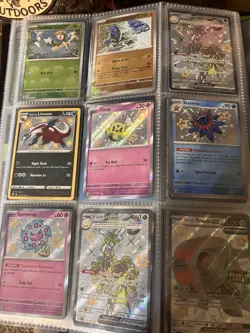 Pokemon TCG shiny pokemon cards master balls and trainers lot 4 binder pages - Image 2