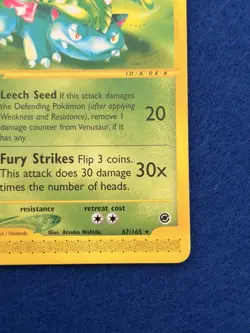 Pokemon Card - Venusaur Expedition 67/165 Rare Non-Holo - Image 4