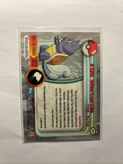 1999 Topps Pokemon TV Wartortle #08 Blue Logo Vintage Card NEAR MINT TV Series 1 - Image 2
