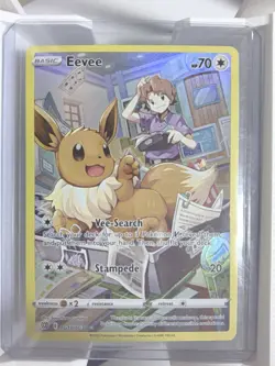 Pokemon Eevee Ultra Rare TG11/TG30 Swsh09 Brilliant Stars Holo 70 HP Card - Image 2