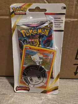 Lost Origin Single Booster Pack Blister w/ Holo Promo Card & Coin Pokemon TCG - Image 1