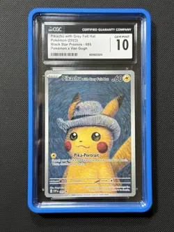 Pikachu with Grey Felt Hat 085 Sv: Scarlet & Violet Promo Card W/Case -CGC 10 - Image 1