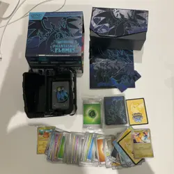 phantasmal flames etb Opened Box Only (with Accessories And Bulk Cards ) - Image 1
