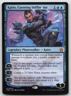 Kaito, Cunning Infiltrator FDN #44 M Normal NM - Image 1