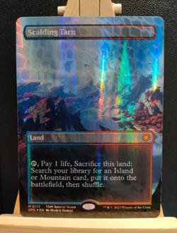Scalding Tarn Dragonscale Foil Borderless Tarkir Dragonstorm - NM (see pics) MTG - Image 1