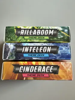 Lot Of 3 Pokemon Sword & Shield Trading Card Theme Decks Inteleon Rillaboom - Image 3