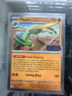 Pokemon Flygon 016 Me: Mega Evolution Promo Prerelease Staff Holo Oswaldo Kato - Image 1