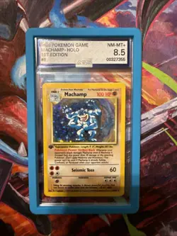 Pokemon TCG Machamp Holo Rare 1st Edition Base Set - Image 1