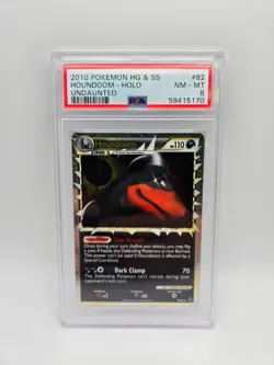 Pokemon PSA 8 Houndoom Prime | 82 | Undaunted HG SS Holo Rare TCG - Image 1