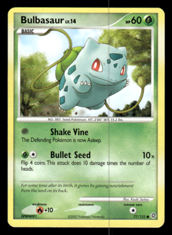 Pokemon TCG Bulbasaur Secret Wonders 77/132 Regular Common NM - Image 1