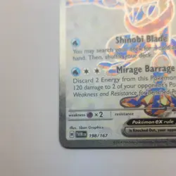 Pokemon Greninja ex 198/167 Twilight Masquerade Ultra Rare Holo 310 HP - Image 3