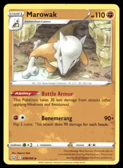 Pokemon Marowak #070/163 - Image 1